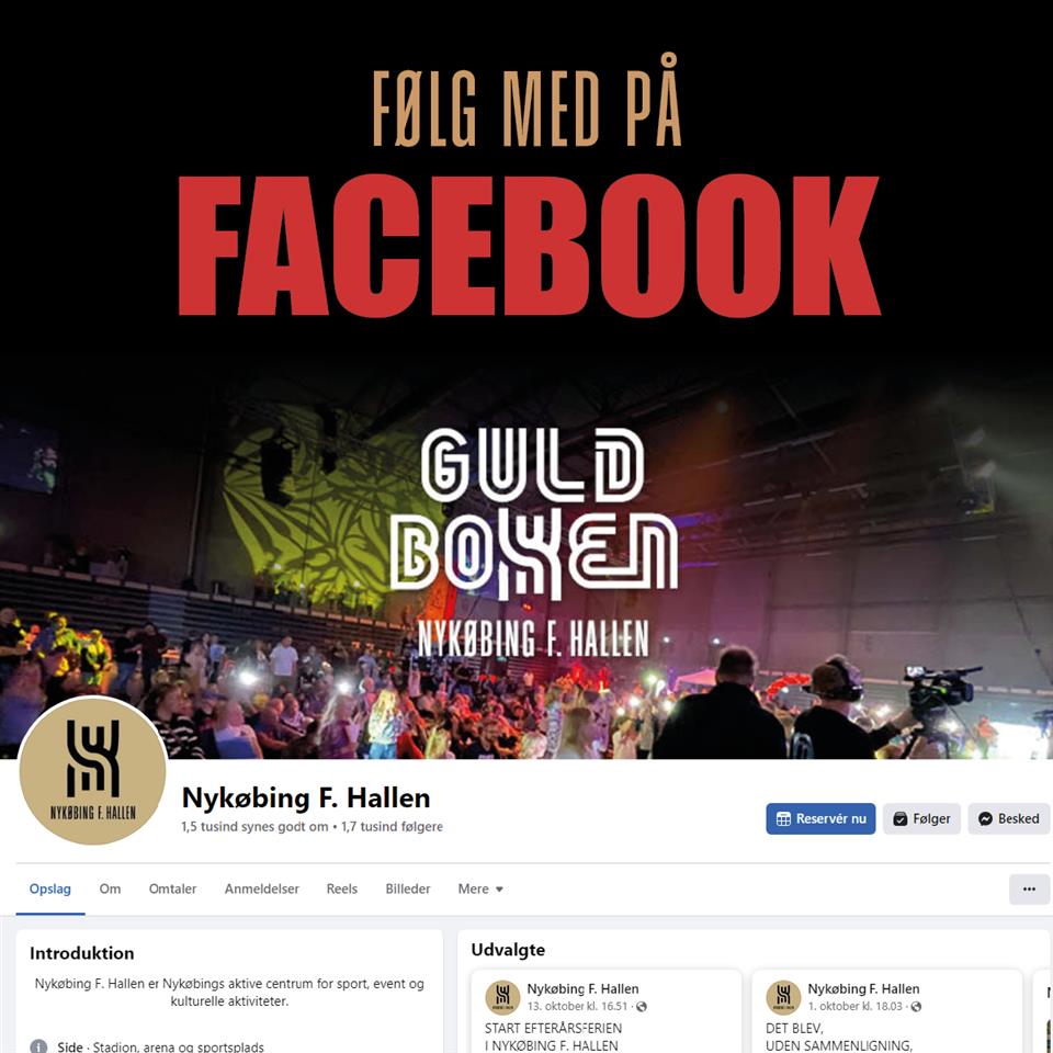 Følg med på facebook