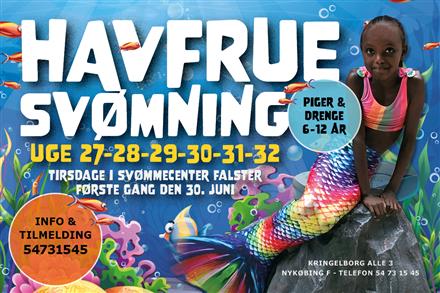 HAVFRUE SVØMNING i Svømmecenter Falster